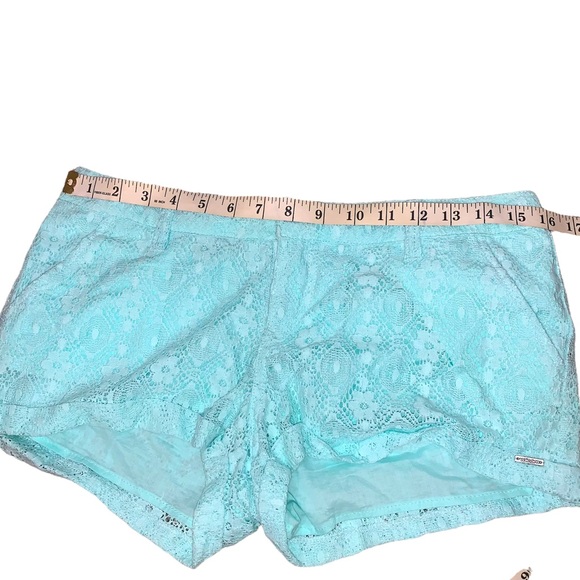 Volcom Blue Floral Stone Roses Short Women’s 5 32 spring pastel baby blue summer - Picture 1 of 7